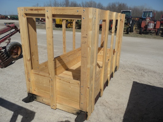 wooden hay feeder