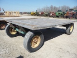 wooden flat rack with gear