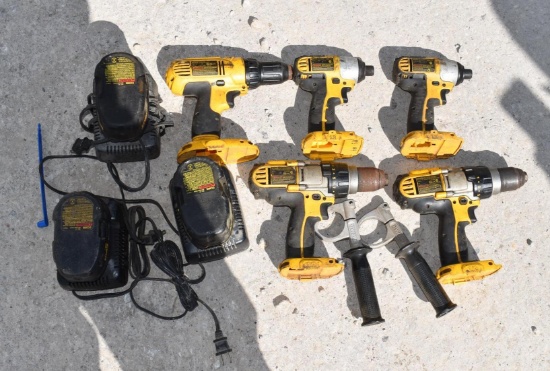 Lot of DeWalt Tools