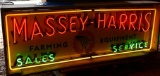 Massey Harris Farming Equipment Neon Dealership Sign