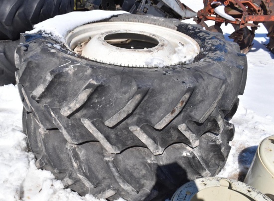 Set of 420/85R34 Front Duals w/ Spacers
