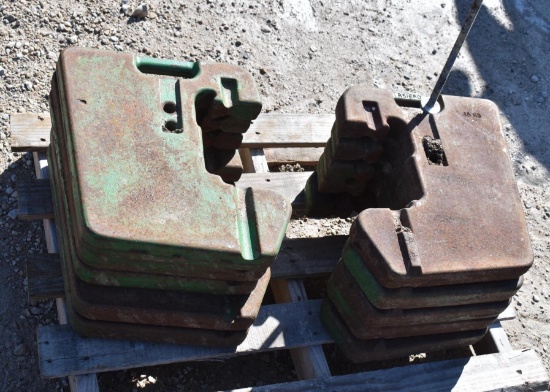 10 x John Deere Weights