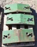 3 x John Deere Slab Weights