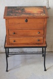 Wooden  Chest on Stand