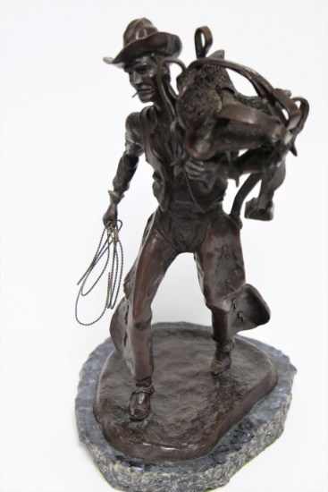 "Bronc Twister", Leonard "Gus" Shafer, Bronze Sculpture
