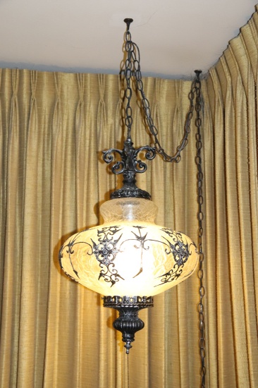 Mid Century Modern Swag Lamp