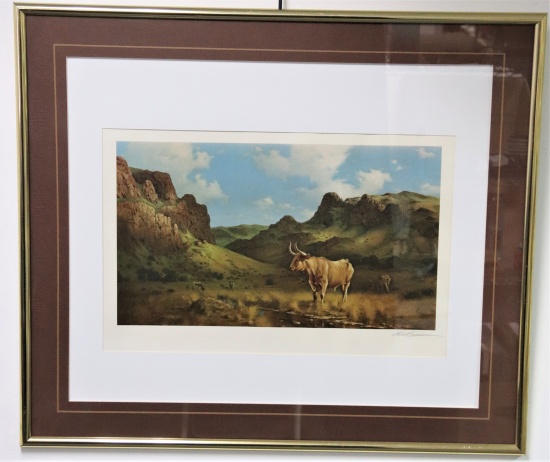 Robert Summers, Texas Longhorn Print
