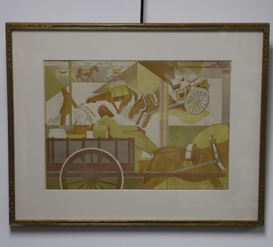 Keeler Scott, Possibly Woodcut Print
