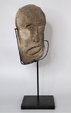 Carved Face Sculpture
