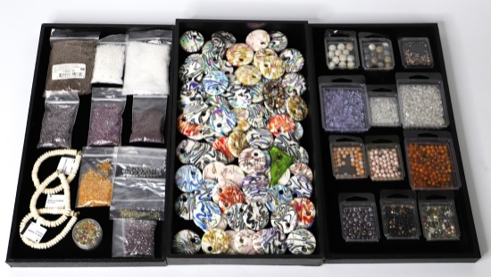 Variety of Beads and Polymer Pendants