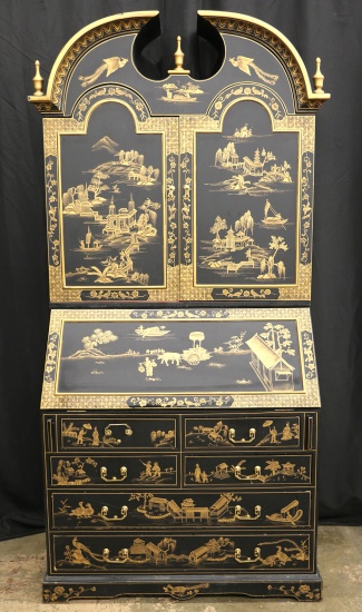 French Chinoiserie Style Secretaire