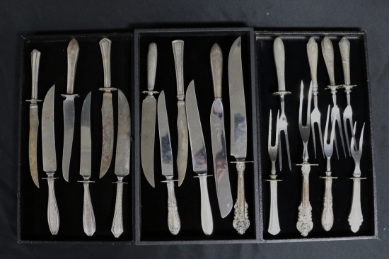Collection of Miscellaneous Sterling Handled Servingware