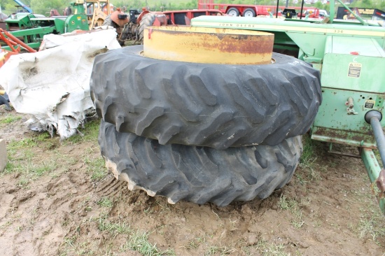 2- Rear Tractor Dual Tires