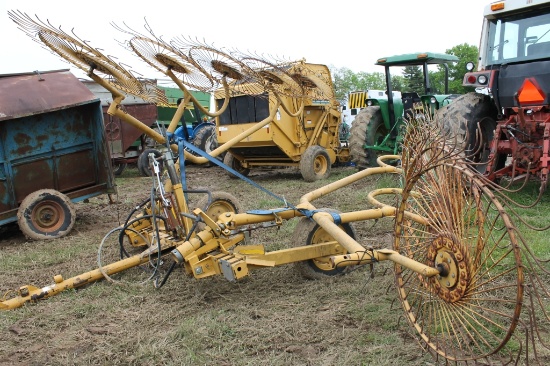 10 wheel rake