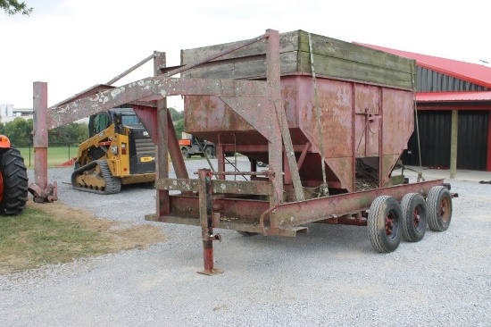14' Triaxle Trailer With Gravity Box
