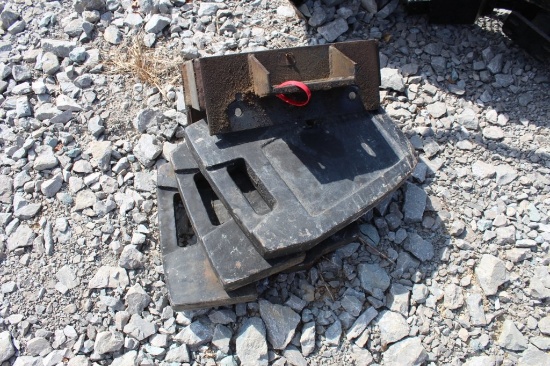 3 Ford Tractor Weights with Bracket
