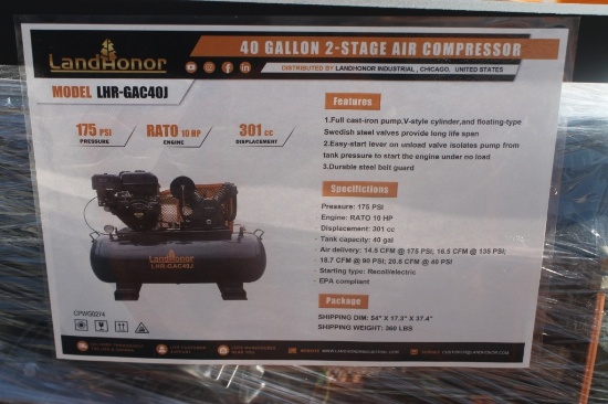 40 Gallon 2-Stage Air Compressor