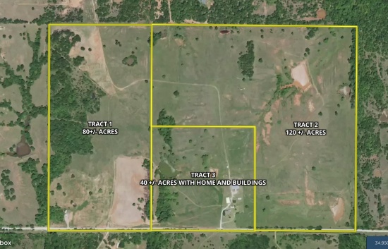 Pottawatomie County OK 240 +/- Acre Land Auction