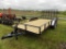 Wesco 7'x 16' Trailer - (NEW) brake, w/4' gate, 2-3500# axles; #3658