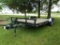 (NEW) Wesco 7' x 18' Trailer, 10,500# GVW; dovetail, ramps, #2597