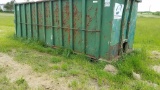 Dumpster #1 21.5 ft x 7.5 ft x 7 tall rails, 37.5 in apart