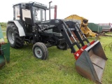 White 6065 Tractor, Cab, with TA26 Loader; 2442 hrs;