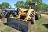 FORD 445D INDUSTRIAL FARM TRACTOR W/ BOX BLADE