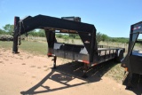 G/N 24FT LOWBOY EQUIP TRLR W/ AIR COMP- TITLE