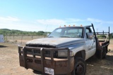 1998 DODGE 1T DUALLY FLATBED PU 5 SPD