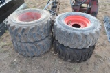 (2) ST175-80D13 TIRES ON 5-HOLE WHEELS