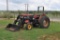 CASE IH 595 FARM TRACTOR W/ FRONT-END LOADER