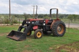 CASE IH 595 FARM TRACTOR W/ FRONT-END LOADER