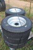 235-75R17.5 TIRES ON 8-HOLE WHEEL- 18PLY