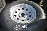 225-75R15 TIRE W/ 5-HOLE WHEEL