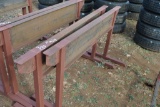 SET OF I BEAM SAW HORSES