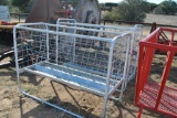 5FT GLAV SHEEP & GOAT FEEDER W/ HAY RACK