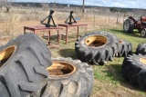 FIRESTONE 18.4-26 LOADER TIRES ON RIMS