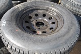 225-75R15 TIRE W/ 5-HOLE WHEEL