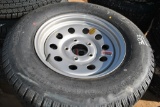 205-75R15 TIRE W/ 5-HOLE WHEEL