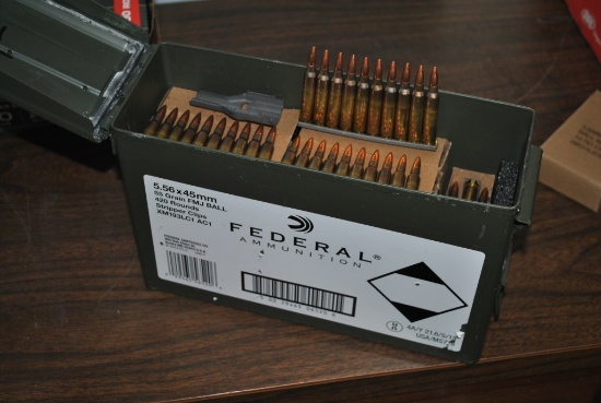 APPROX 420 RO 5.56 55 GRAIN FMJ FED AMMO