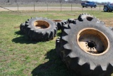 FIRESTONE 18.4-26 LOADER TIRES ON RIMS