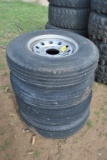 7.50R16 TIRES W/ 8-HOLE WHEELS