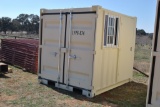 8x8 SEA CONTAINER W/ SIDE DOOR & WINDOW