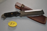 DAMASCUS KNIFE W/ SHEATH