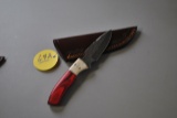 DAMASCUS KNIFE W/ SHEATH
