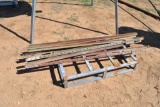 (9) 6FT TEE POSTS