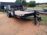 T.PULL RANCH KING 20FT FLATBED TRLR W/ FU RAMPS-T