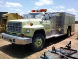 1984 FORD FIRE TRUCK- NOT RUNNING- LOCKED UP