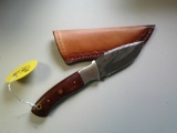 DAMASCUS KNIFE W/ SHEATH