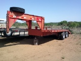 G/N 16+4 TANDEM AXLE FLATBED TRLR- NO PAPERS